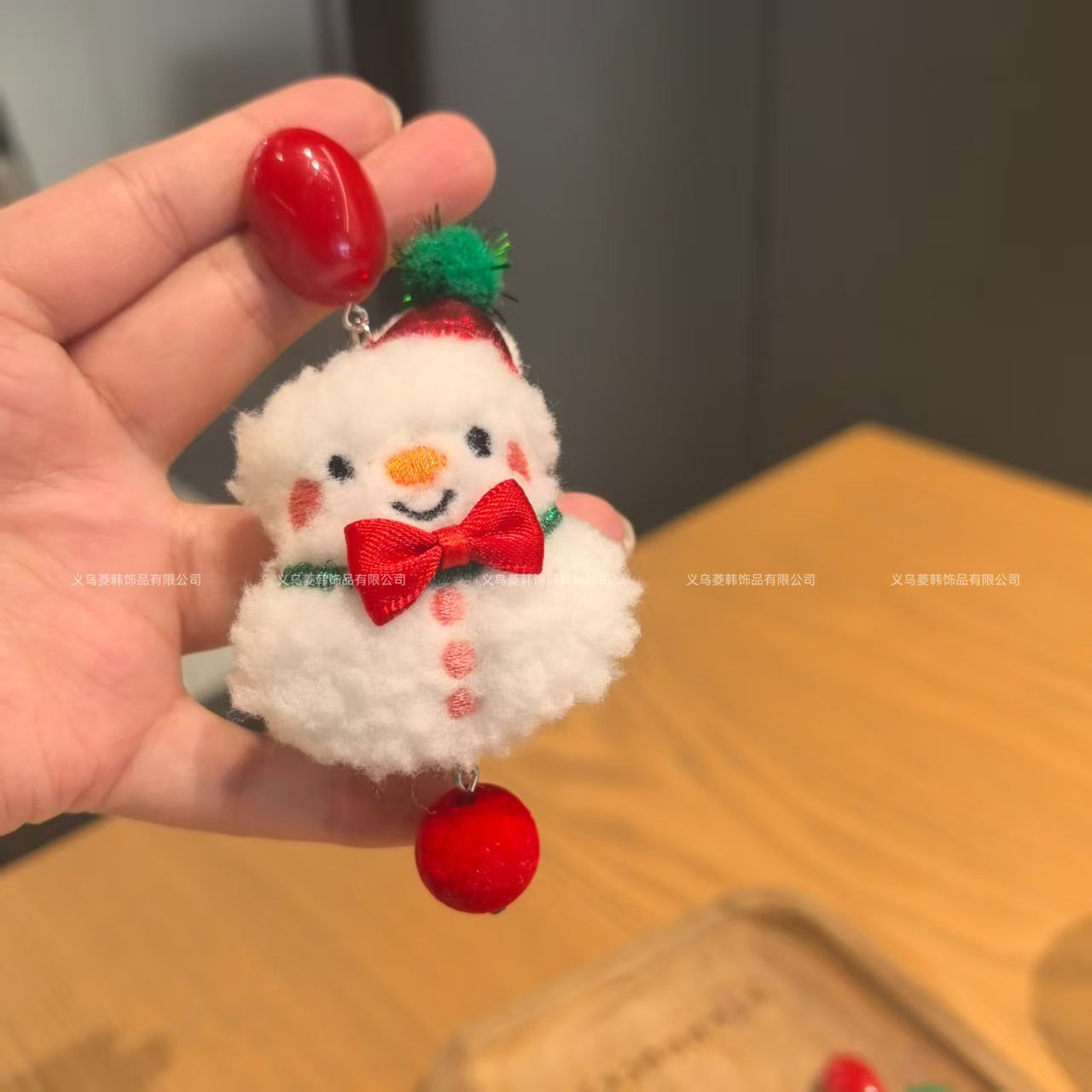 Wholesale 925 silver needle Christmas white high-end earrings earrings